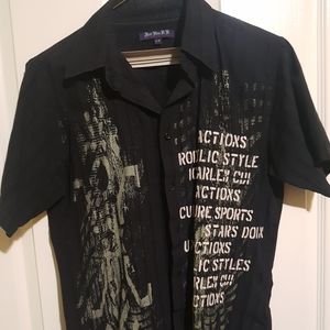 Short sleeve casual dress shirt